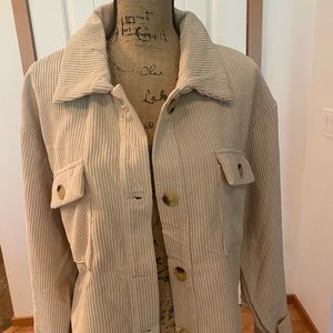 TIMELESS BUTTON-UP JACKET - APRICOT